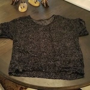 Joe's short sleeve sheer shirt